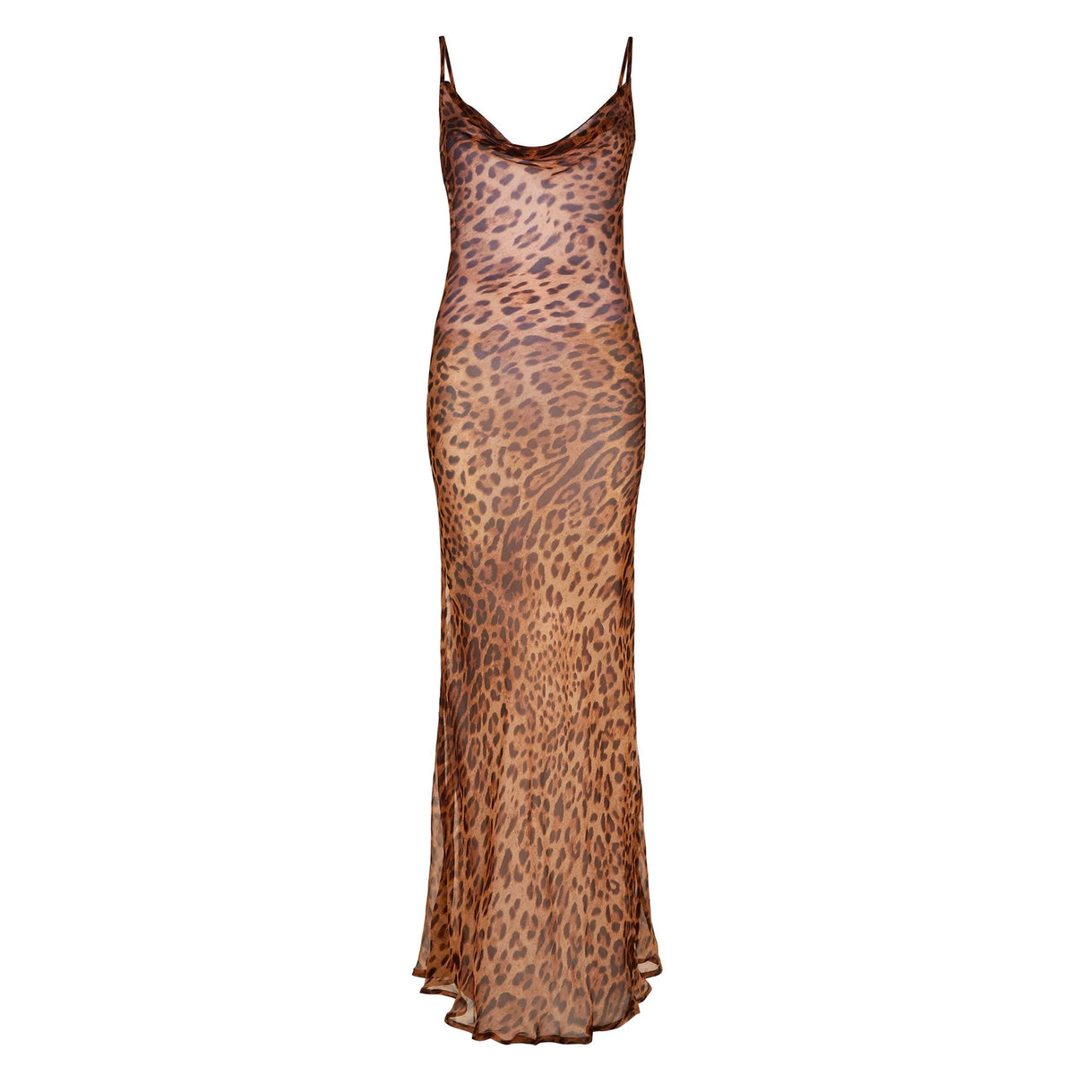 Robe longue léopard "Marisa"