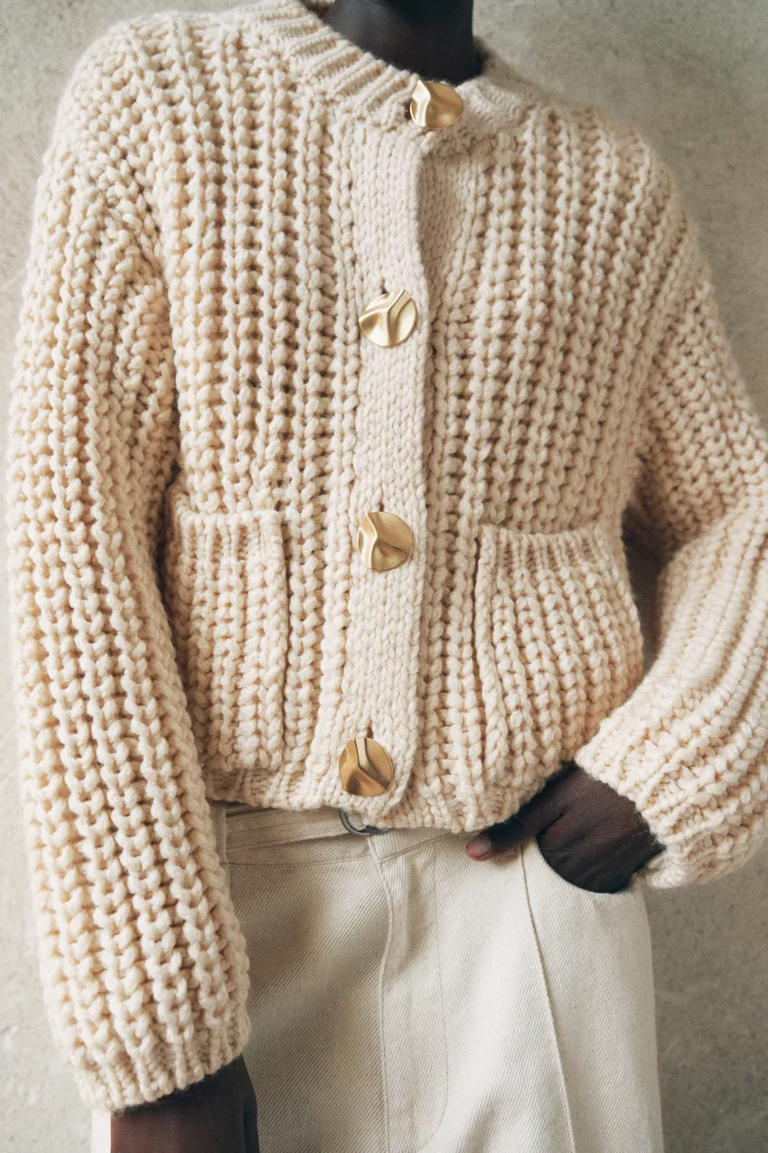 Gilet à col rond et manches longues "Dany" – Confort Classique et Élégance Moderne