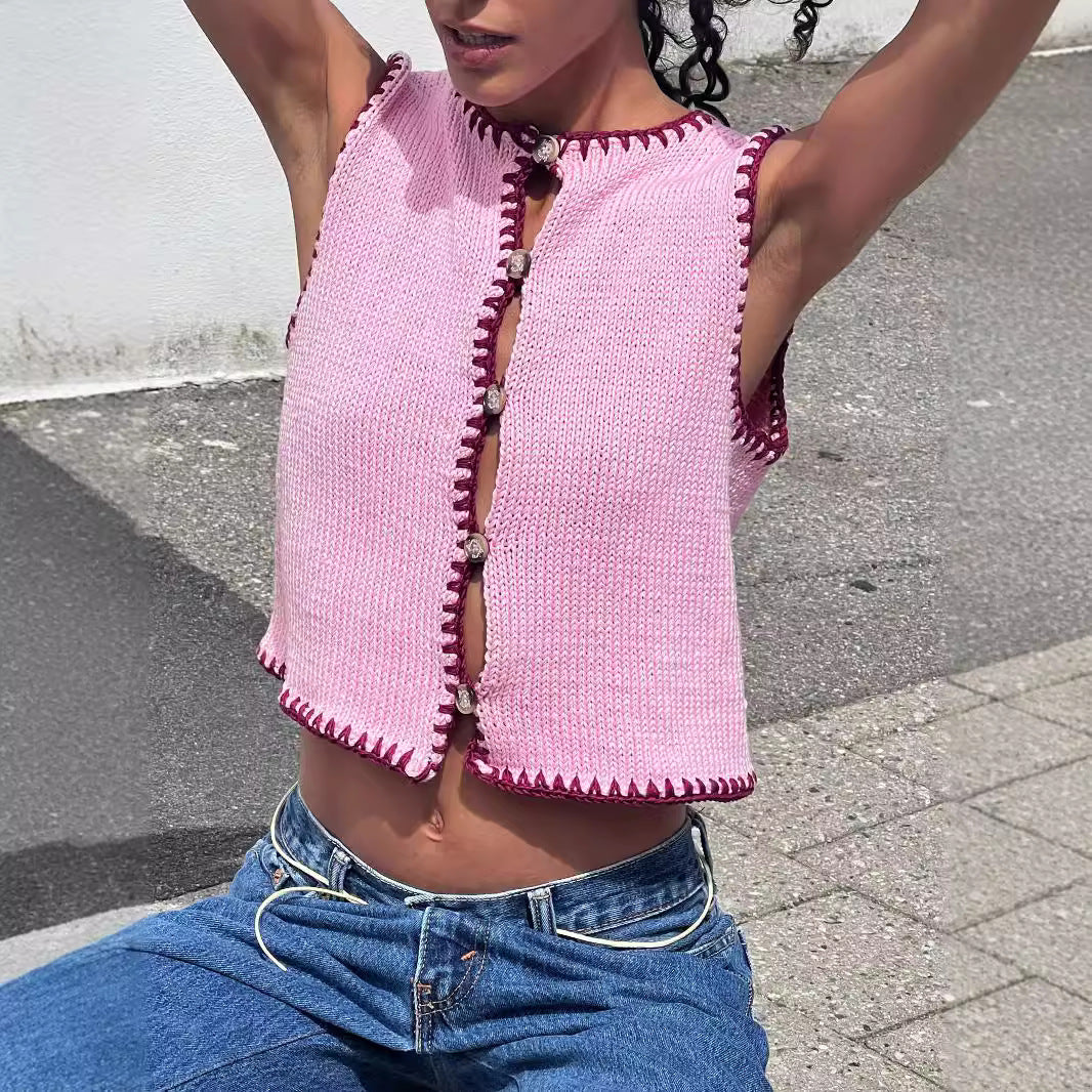 Top sans manches en laine ultra-tendance – Élégance et confort assurés