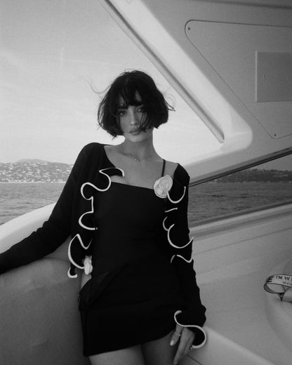 Top à volants style vintage - "Sofia"