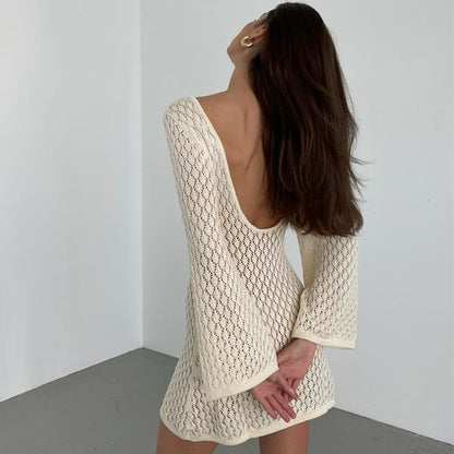 Robe mini en crochet "Kelly"