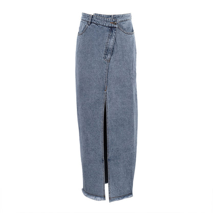 Jupe longue taille haute "Jenna"