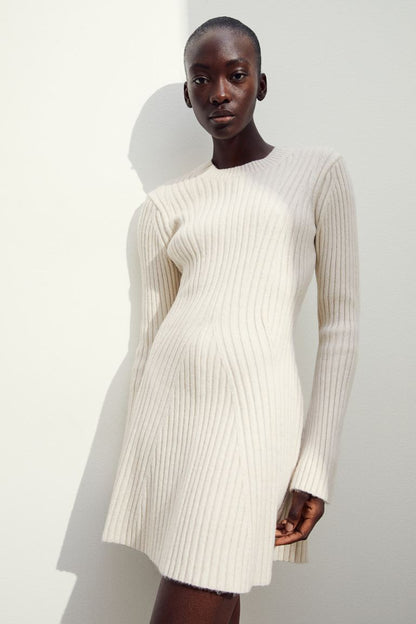 Robe en maille côtelée "Ludivine"