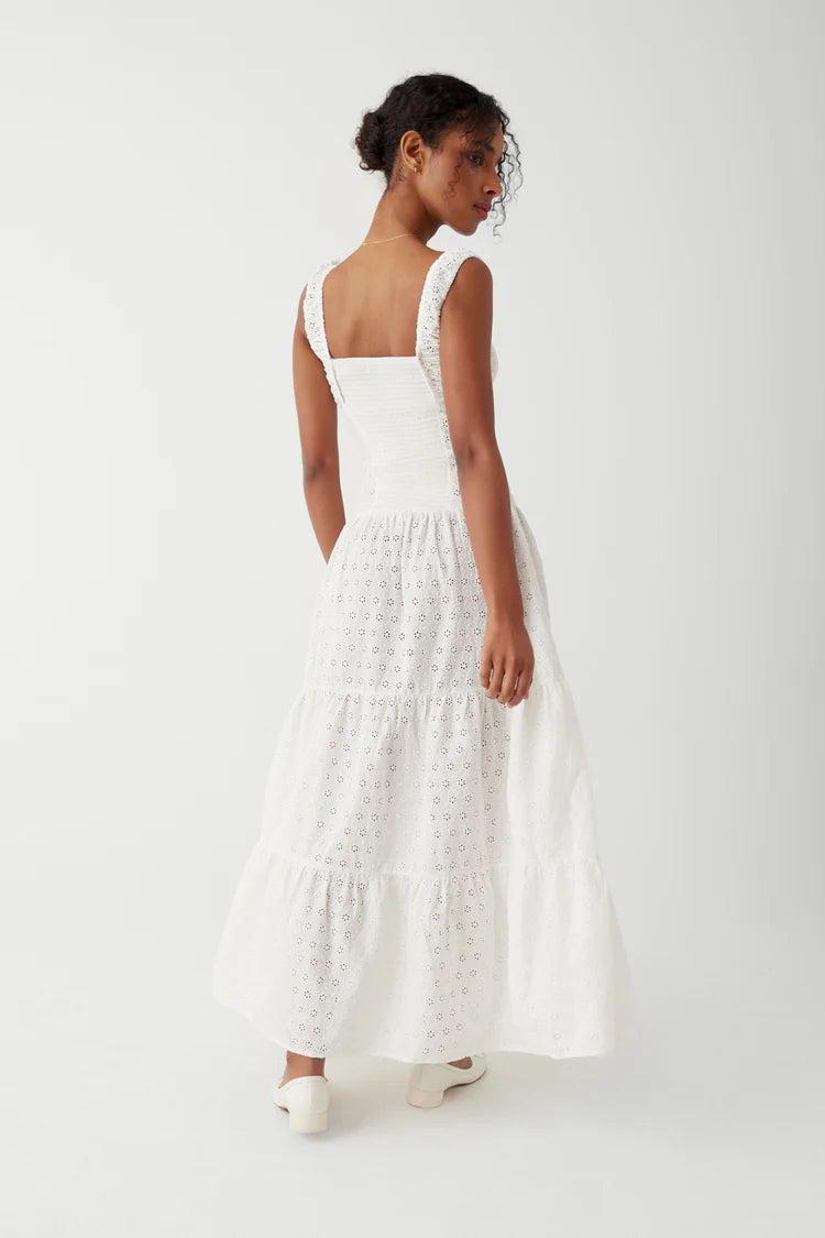 Robe longue à oeillets "Isabel"