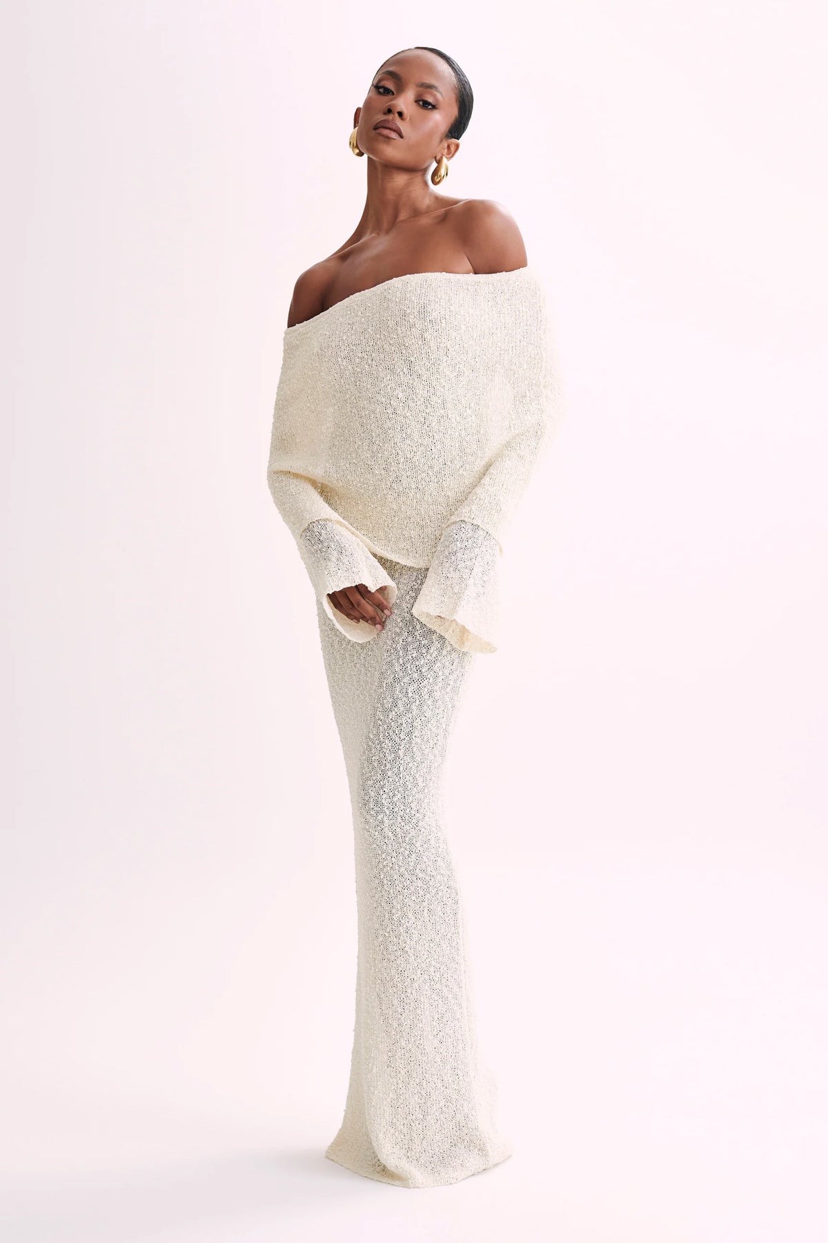 Robe longue bardot "Eva"