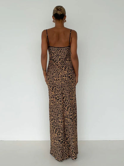 Robe leopard "Carène"
