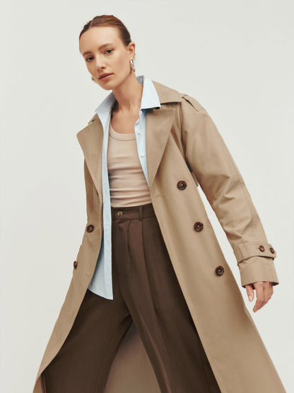 Trench boutonné "Clarisse"