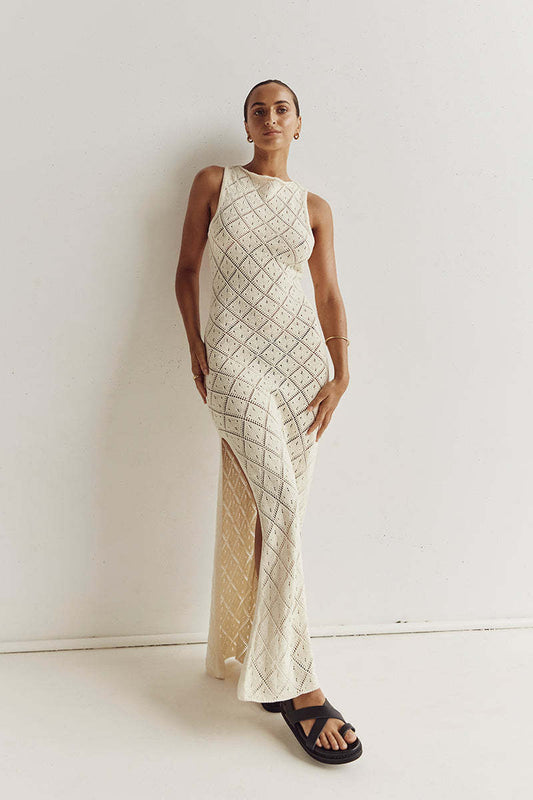 Robe longue crochet "Lauren"