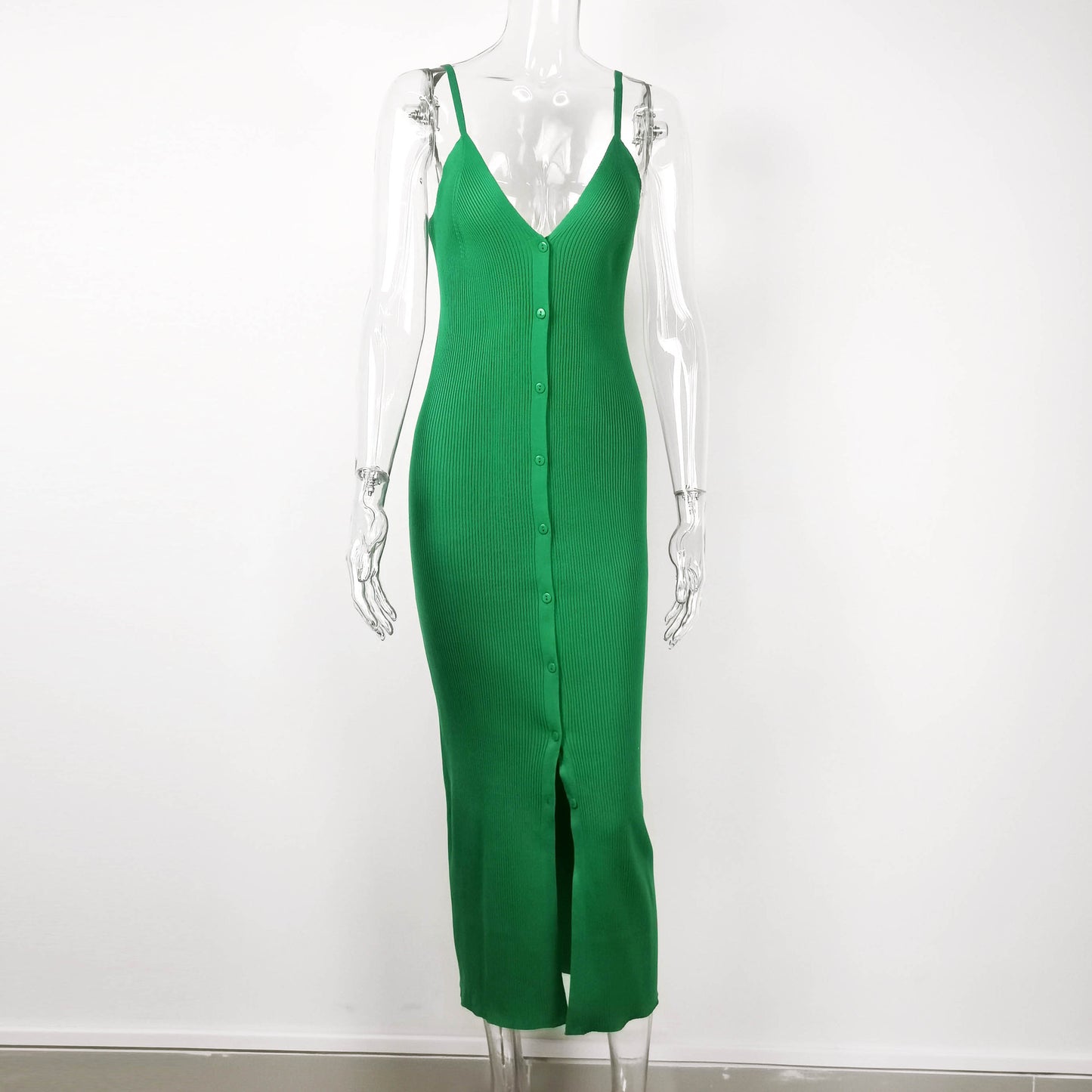 Robe longue maille côtelée "Charlotte"