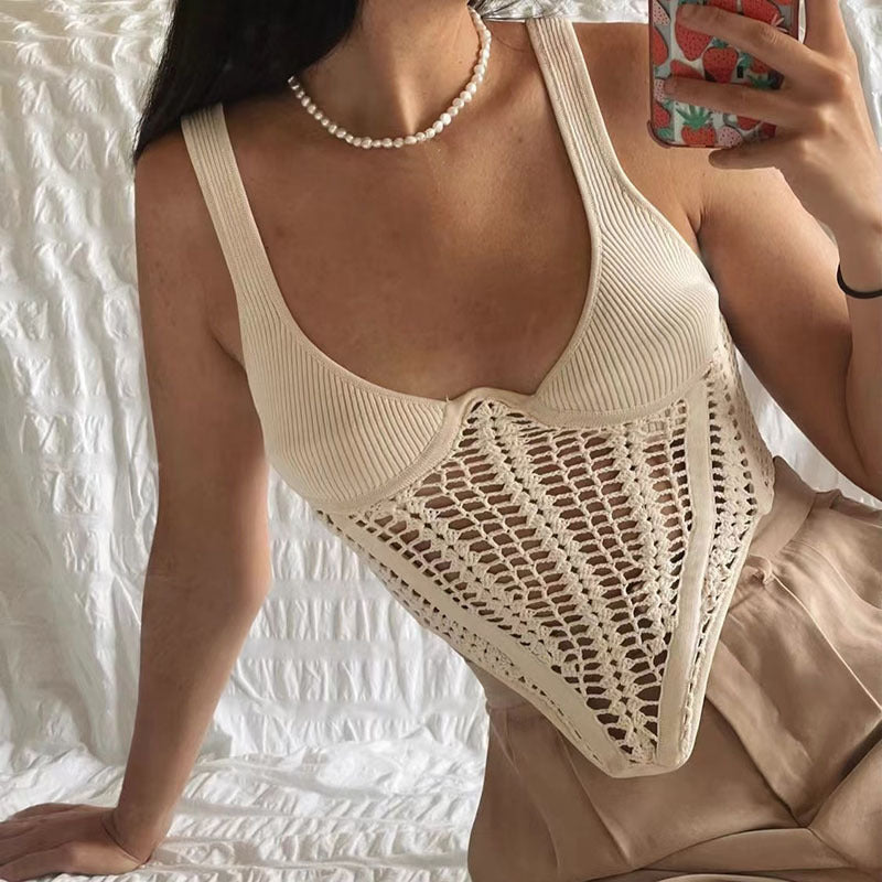 Top corsé "Lila" fait mains - 2 coloris