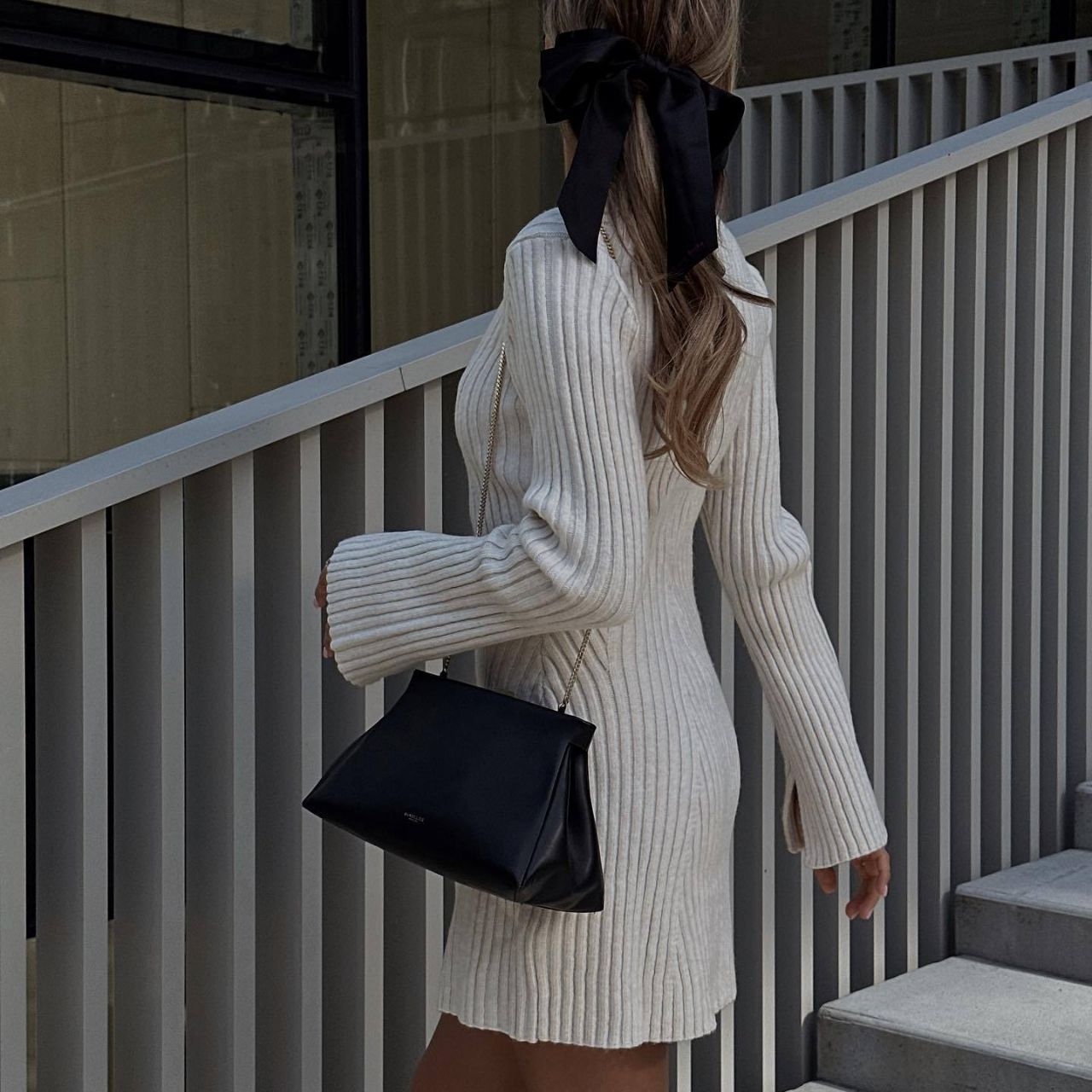 Robe en maille côtelée "Ludivine"