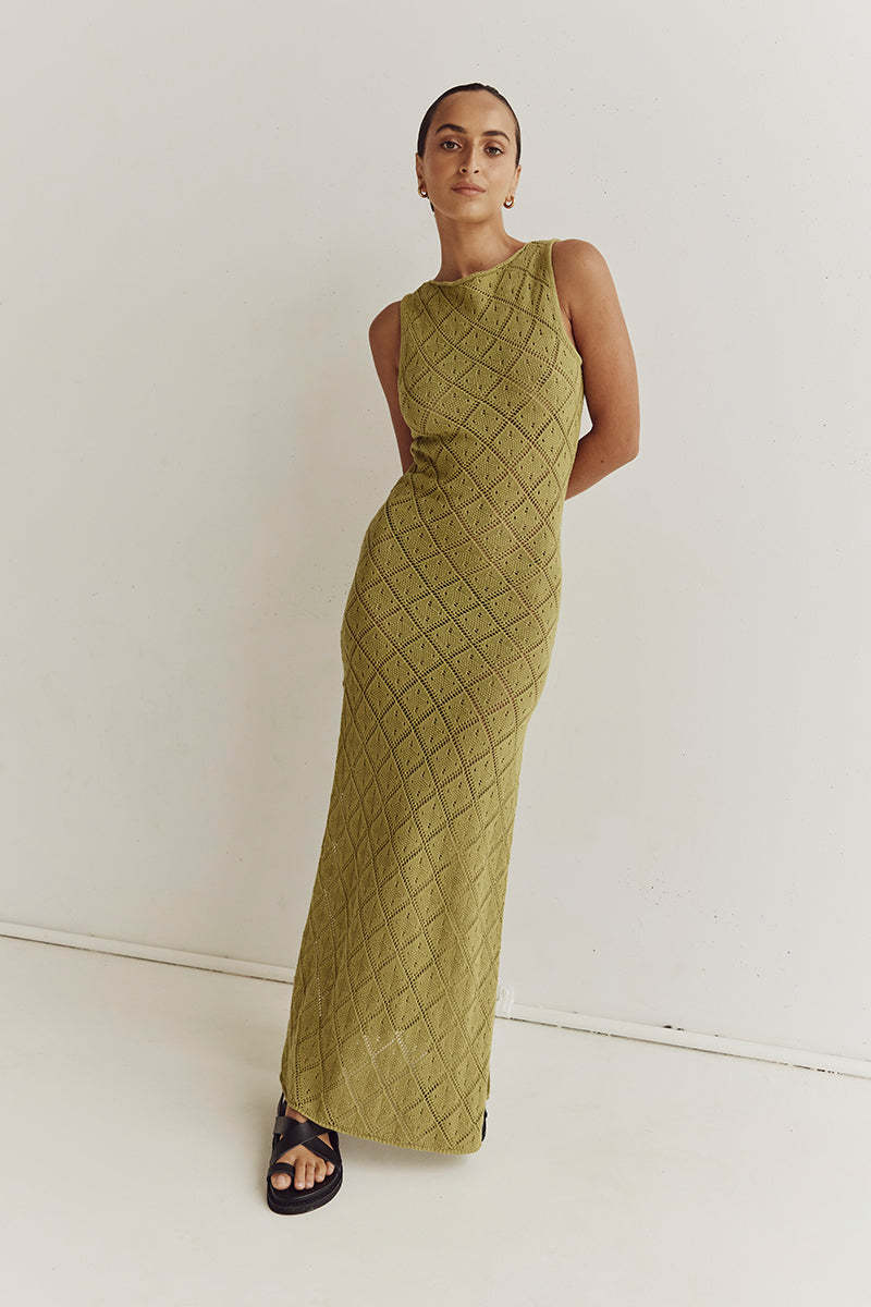 Robe longue crochet "Lauren"