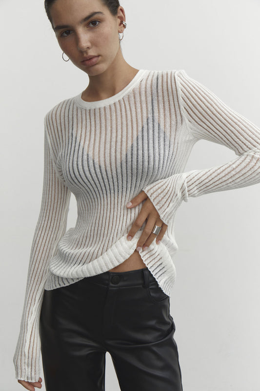 Pull fin transparent "Lina" 3 coloris