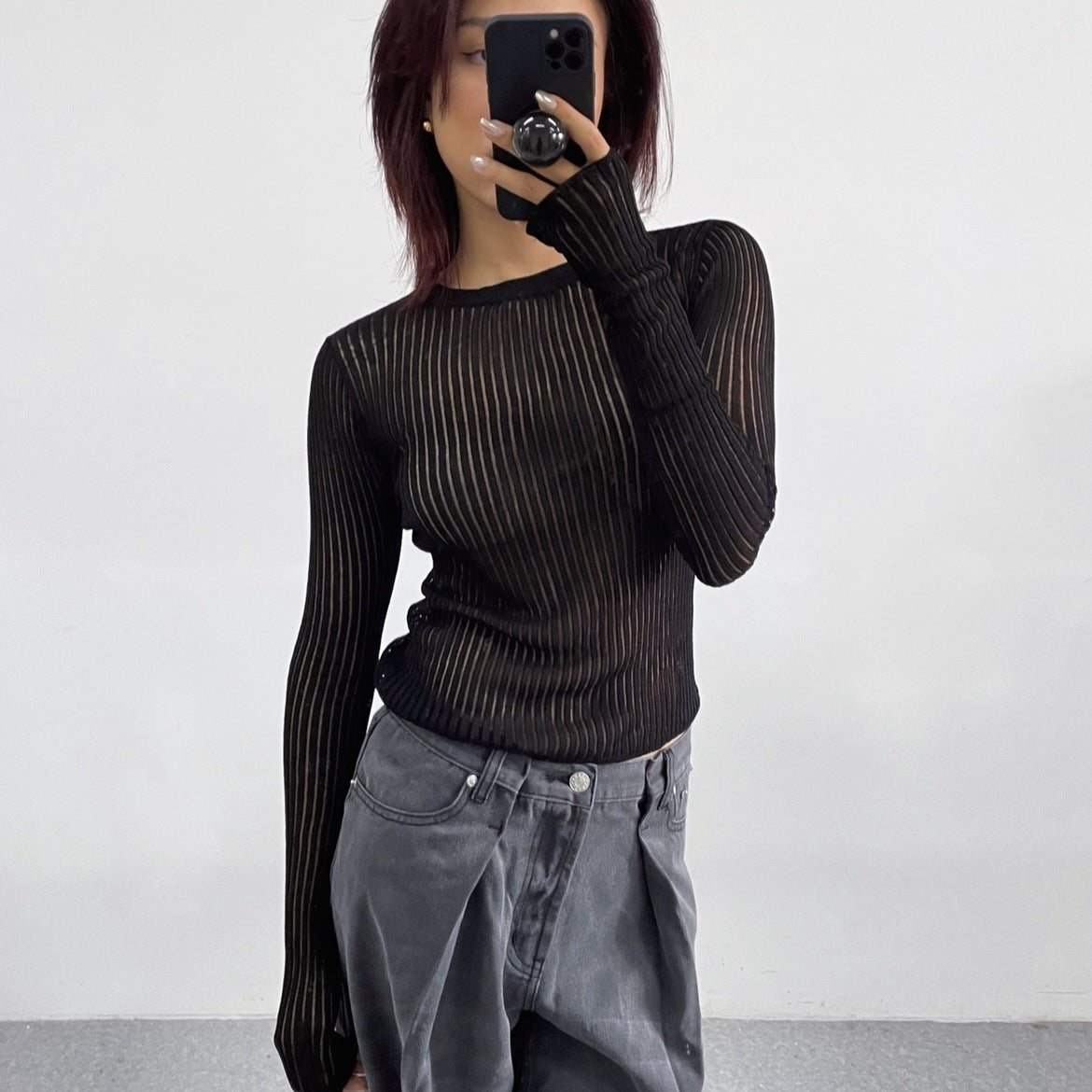 Pull fin transparent "Lina" 3 coloris