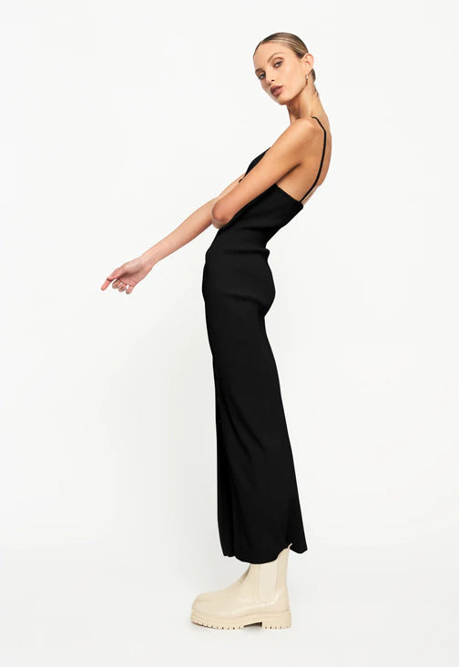 Robe longue maille côtelée "Charlotte"