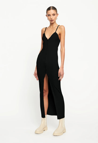Robe longue maille côtelée "Charlotte"