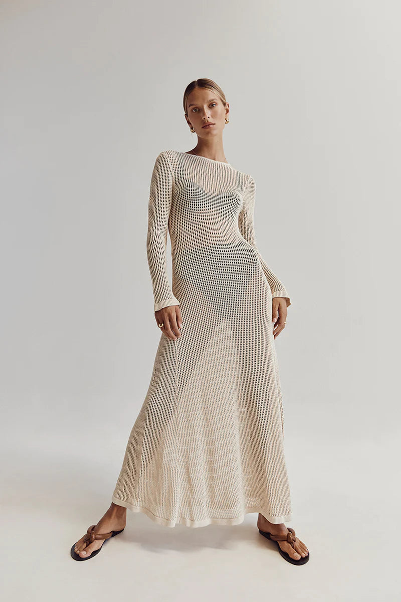 Robe longue maille "Elena" 2 coloris