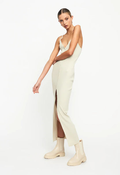Robe longue maille côtelée "Charlotte"