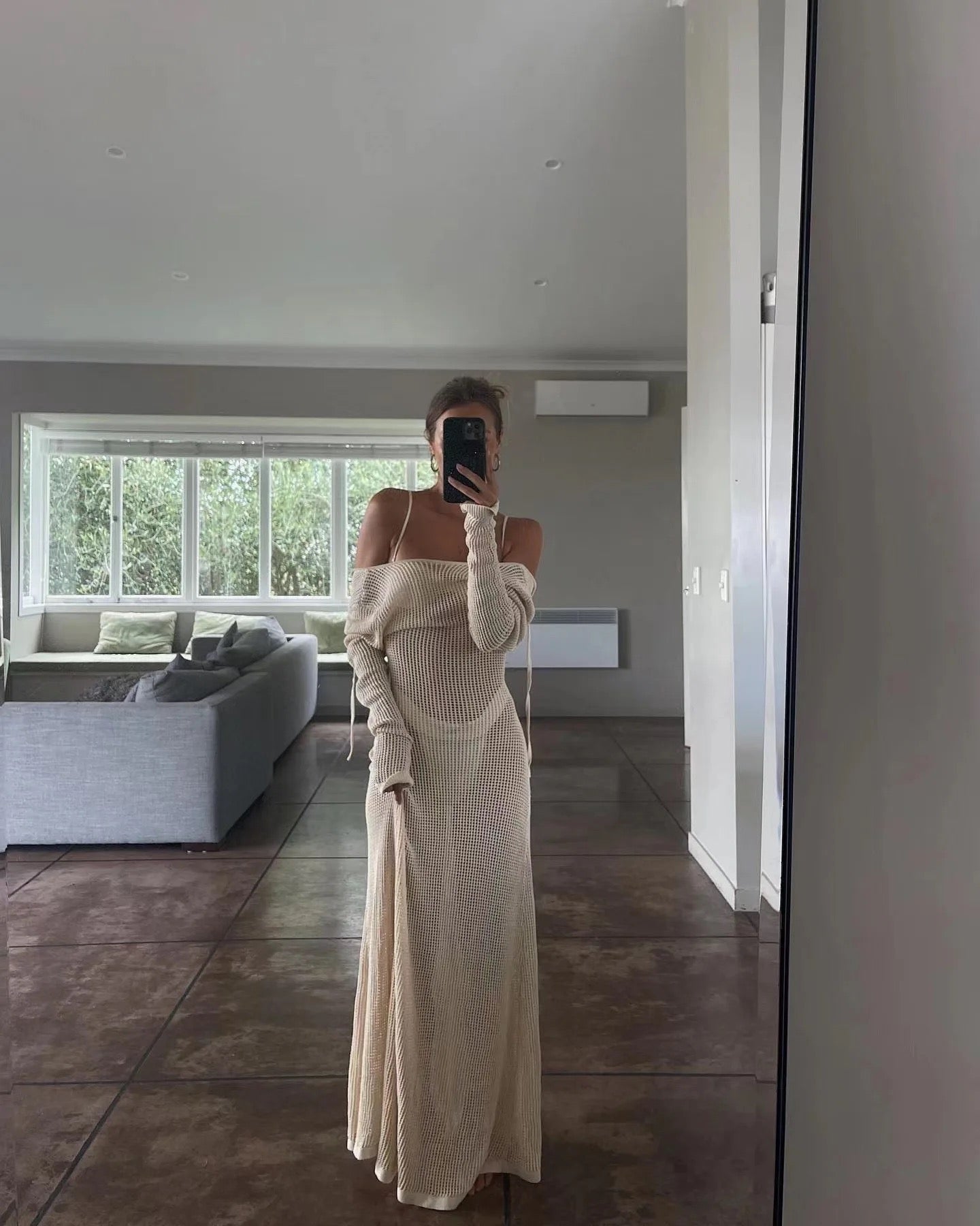 Robe longue maille "Elena" 2 coloris