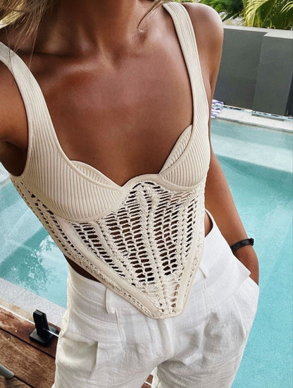 Top corsé "Lila" fait mains - 2 coloris