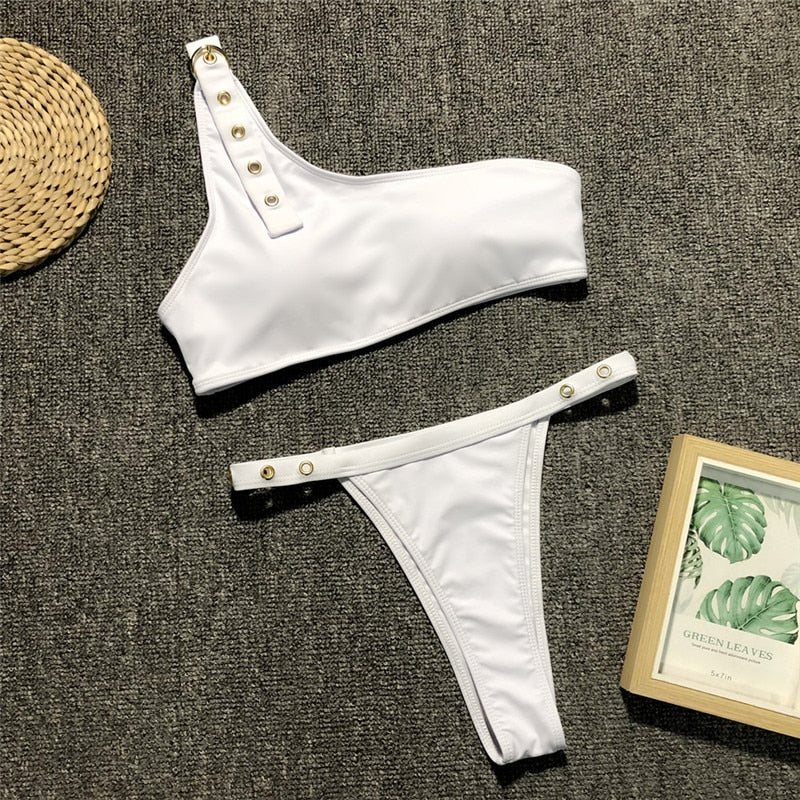 Maillot 2 pièces asymétrique "Ninon"